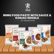 MIMO Food Paste(Sauce) with Konjac Noodle/Rice by Shears Ideal Food for Keto in Noodles/Pasta/Rice