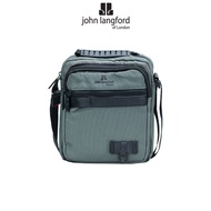 JOHN LANGFORD Men's Sling Bag / Polyester / Black Grey Navy / JLC190N2