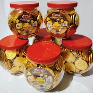 EAGLE CHOCOLATE COIN 575gr/ CHOCOLATE Gold COIN Jar contains 125 pieces