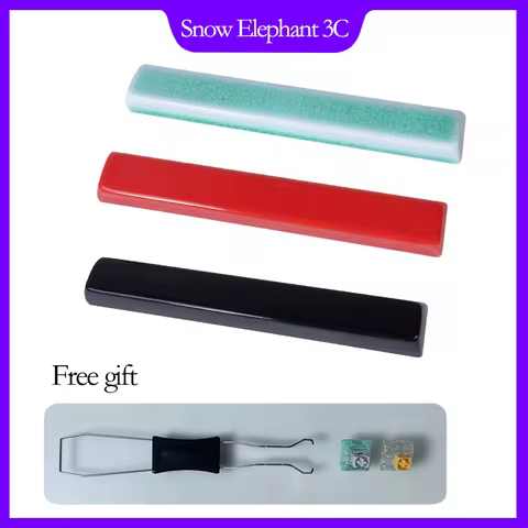 Ceramic Keycaps Smooth Uniform Light Transparent Mechanical Keyboard Keycaps QCA Height 6.25U Space