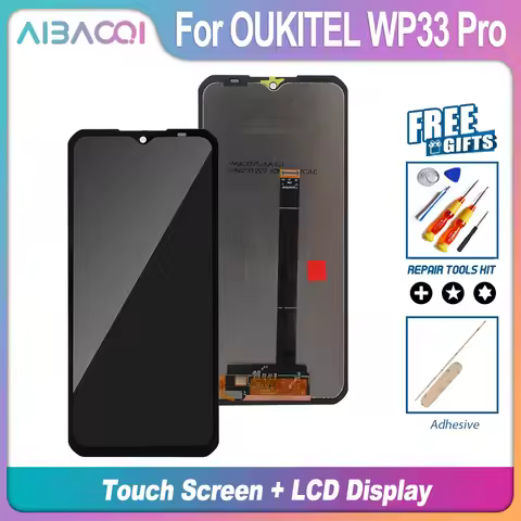 AiBaoQi Brand New For OUKITEL WP33 Pro WP56/WP300 WP55/WP55 Pro P1/WP200 Pro/WP210 Touch Screen LCD 