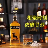 Original Bottle Imported Wine Set Black Male Sheep Whiskey whisky Honey Whiskey Spirit Base Wine 700