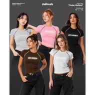 Deliwafa - Raglan Reflective Series | Raglan T-Shirt | Top Wanita | Women's Fashion T-shirts