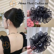 HM68524 13cm Cloud Shape Polka Dot Mesh Hair Clip Summer Fashion HM68