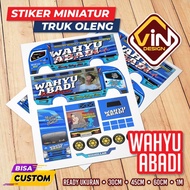 Stiker Miniatur Truk Oleng Wahyu Abadi