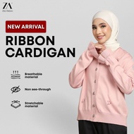 ZOE ARISAH Knitted Knitwear Zoraida Narwa Cardigan MUSLIMAH Ribbon Coquette Fevronia Blouse Women Ba