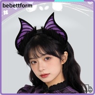 LUCKY Bat Ears Headband, Realistic Furry Soft Animal Headdress Cosplay, Gothic Handmade Faux Fur Fur