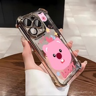 Electroplated four-corner anti-falling shell For iPhone 11 12 13 17 15 14 16 15PRO 11PRO 17PROMAX 15