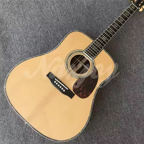 Solid Spruce Acoustic Guitar Ebony Fingerboard 41 Inch D Model 45 Rosewood Body