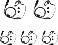 TDYU G Shape Headset Earpiece with PTT Mic Compatible for Motorola XPR3000 3000E XPR3300 XPR3550e XP