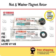 Y15ZR / Y16ZR / LC135 V1-V8 / SRL115i Black Nut & Washer Wasir Hitam ikat Magnet Rotor ( 90179-12588