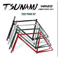 TSUNAMI SNM4130 Fixed Gear Bicycle Frameset Racing track Bike Fixie frame Track Frame Jrspeed