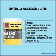 [5 LITRES] NIPPON PAINT 5400 WALL SEALER / CAT UNDERCOAT DINDING RUMAH