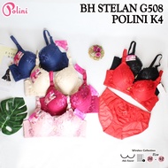 Polini G508 Bra Set Size 36-42 Cup BC Wire Hook 4 Foam Push Up