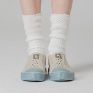 moz瑞典駝鹿 雙色洞洞餅乾水鞋 (奶蓋燕麥蘇打) 防潑水-附鞋扣