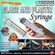 Glass and Plastic Syringe for Solvent Printers (50ml)