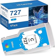 727XL Ink Cartridges 300ML Cyan Replacement for HP 727 Ink Cartridge Compatible for DesignJet T930 T