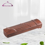 [deevoka] Compact Guzheng Stringed Music Toy Beginners Adjustable PVC Instrument for Kids Practice a