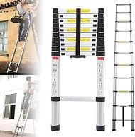 YAXANSIH Aluminum Extendable Telescopic Ladder - 18ft/19ft/20ft - Telescopic Extendable Ladder with 