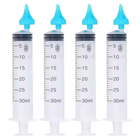 4pcs 30ml Children Adult Ear Wax Cleaner Remover Syringe Ear Wax Flusher Tool for Ear Cleaning Irrig