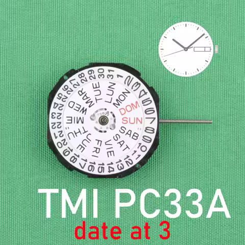 PC33A movement New Japan Seiko PC33 Quartz Movement Original SII/TMI PC33A Watch Movement Watch Acce