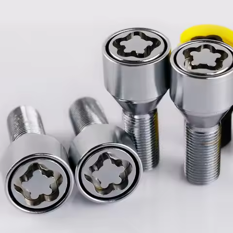 M14X1.5 Anti-theft Security Steel Wheel Lock Locking Bolts 28mm Shank Fit VW Audi A4 A6 A8 RS TT