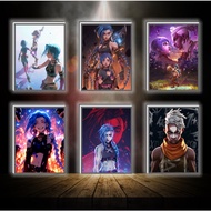 Arcane color-changing 3D LED light painting - ANIME 3D LED light painting for desk and night light d