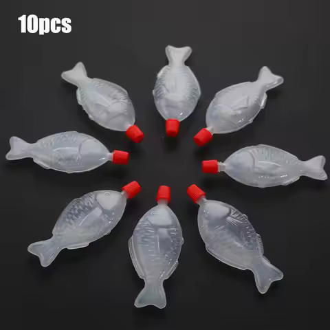 10Pcs Fish-Shaped 8.5ml Soy Sauce Disposable Sauce Bottle Sushi Seasoning Bottle Vinegar Bottle Spic