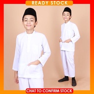 UNIFORM KAFA BOY SIZE 24-40 BAJU MELAYU READY STOCK SEKOLAH AGAMA ISLAM NON IRON SCHOOL UNIFORM BUDA