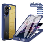 Ốp Điện Thoại Trong Suốt Chống Sốc Chống Rơi 360 Độ Bọc Hoàn Toàn Cho Mi Poco X7/X6/X5/X4/X3 Pro - C