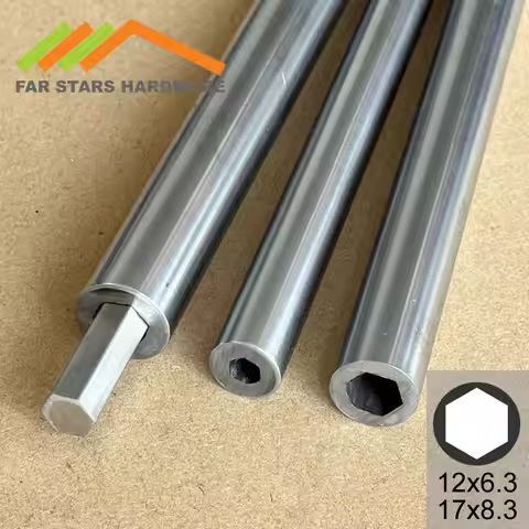 Outer circle inner hexagon Steel pipe tube 12x6.3 17x8.3mm Hollow shaped tube Solid Hexagonal steel 