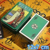 12x7cm Iron Box Borderless Smith Waite Tarot Card Games