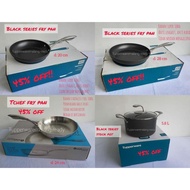 PANCI TEFLON TUPPERWARE ORIGINAL 100% BLACK SERIES FRY PAN STOCK POT TCHEF MURAH