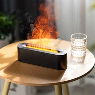 Portable Usb Colorful Flame Mini Household Cool Mist Aroma Essential Oil Difr h2o air Fire flame Hum
