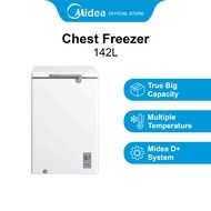 Midea MDRC207FZG01-SG White Chest Freezer, 142L, Energy Rating A+