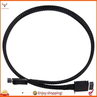 【pwlydc1g】PCIE 4.0 X4 GEN4 SAS4 Oculink Cable SFF-8611 Braided Soft Extender Cable GPU SSD OCuLink 4