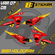 Stiker Motor Vario Led BISA HOLOGRAM Red Bull Sticker Striping Lis Motor Vario Led 125 150 Var 7