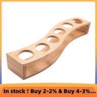 Shot Glass Holder Set-1Oz/30Ml Shot Glass Set Bamboo Shot Glass Holder, 6Pcs Shot Glass Set, Perfect