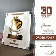 Custom Plaque Award / Award Event CUSTOM MATERIAL - SHIP IN 2-4 WORKING DAYS