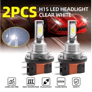 2PCS H15 LED White DRL Headlight Bulbs MK6 MK7 GTD