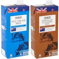 Ready Stock Tesco Chocolate Flavoured Milk 1L / Full Cream Milk 1L