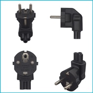 UTAKEE 90 Degree EU4 8 Europe 2 Prong to C5 Plug Power Adapter for Standard Computer Power Adapter E