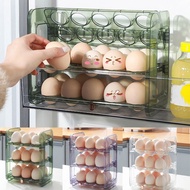 DIXRY Green/Purple/Transparent Flip-Type Egg Holder Anti-Slipping Plastic Egg Tray Creative Fresh-keeping Egg Storage Box Kitchen