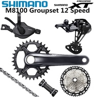 SHIMANO DEORE XT M8100 Groupset 32T 34T 36T 170 175 Crankset Mountain Bike Groupset 1x12-Speed  10-5