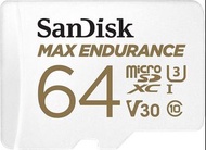 SanDisk MAX Endurance microSDXC / SDHC U3 V30 C10 Card with Adapter 記憶卡 32/64/128GB (SDSQQVR)