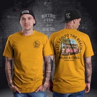 ล่าสุด Coolแขนสั้นผู้ชาย Distro เสื้อยืด Tops 2022 Muah LETS GO TO THE BEACH RELAX & CHILL SHTRS 52