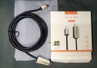 Mirascreen 4K 高清 HDMI Type C 手機駁電視  手機投影電視 全新