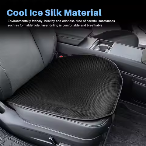 Car Front Seat Mat Cushion For RENAULT AUDI BMW TOYOTA Automobiles Seats Cover Ice Silk Mats Auto Cu