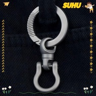 SUHU Brass Keychain, 360° Rotatable Ultra-light Titanium Alloy Keychain,  Portable EDC Keyring Outdo