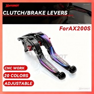 For QJMOTOR AX200S Brake Lever Set Adjustable Folding Handle Levers Motorcycle Accessories Parts